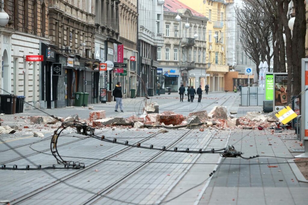 22.03.2020., Zagreb - Posljedice potresa u centru grada. Photo: Sanjin Strukic/PIXSELL